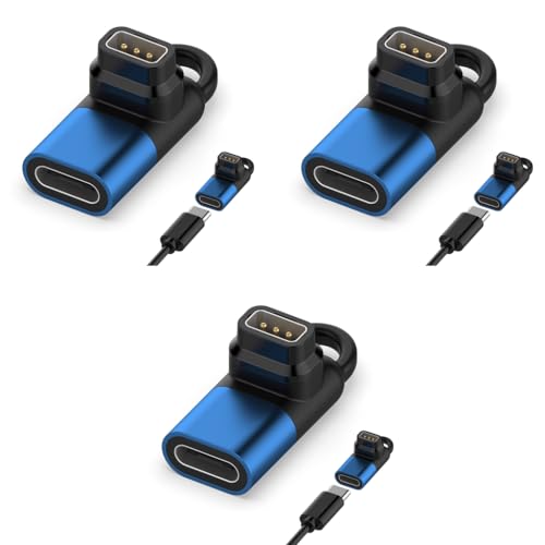 ZORBES® Type C Charger Adapter for Coros Pace 2 3 Pins Connector to Universal Type-C for Coros Pace 3 Apex Pro 42mm 46mm 3 PCS ZORBES® Type C Charger Adapter for Coros Pace 2 3 Pins Connector to Universal Type-C for Coros Pace 3 Apex Pro 42mm 46mm 3 PCS